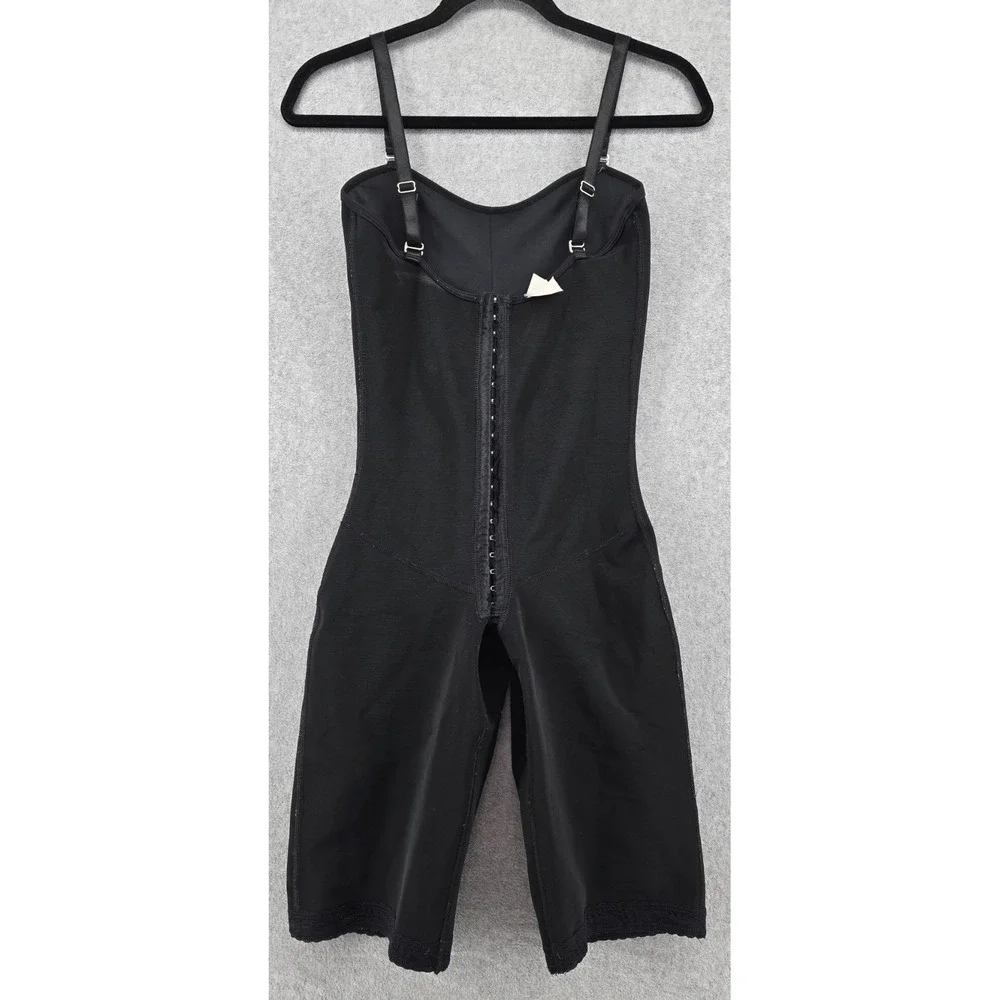 Faja Columbiana‎ Shapewear Body Suit Sz M Black Knee Length Adjustable Snatch